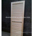 China supplier painting single louver door lowes pine wood door